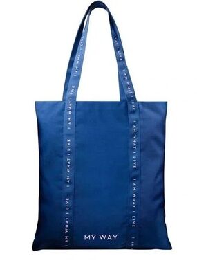 Tagged Giorgio Armani Beauty 'My Way' Blue Tote Bag